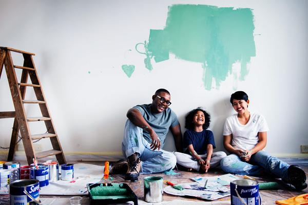 family painting house picture